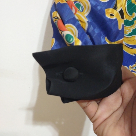 Stunning Vtg AP ltd Multicolor Long Sleeves Blouse Size 10 - Picture 12 of 16